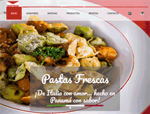 Tablet Screenshot of pastasfrescas.net